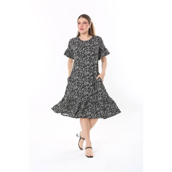 DESENLİ ELBİSE VISKON KUMAŞ 185653