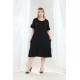 SİYAH ELBİSE TAŞ DETAYLI 185654