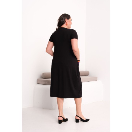 SİYAH ELBİSE VİSKON KUMAŞ 185802