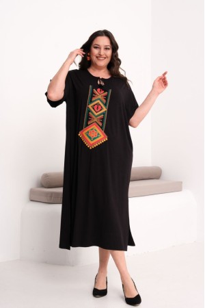 SİYAH ELBİSE VİSKON KUMAŞ 185803