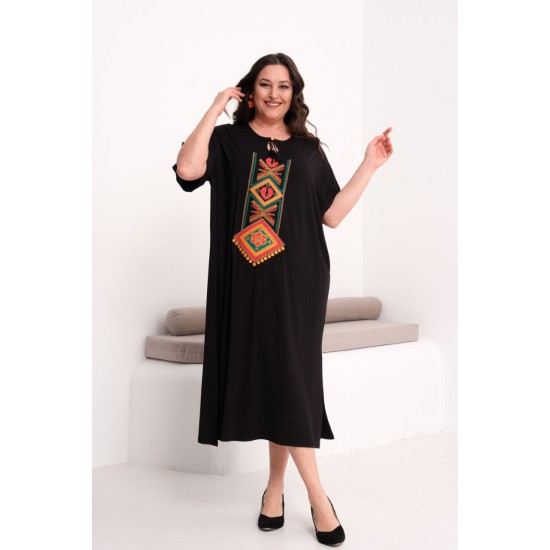 SİYAH ELBİSE VİSKON KUMAŞ 185803