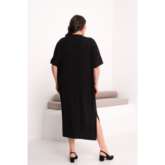 SİYAH ELBİSE VİSKON KUMAŞ 185803