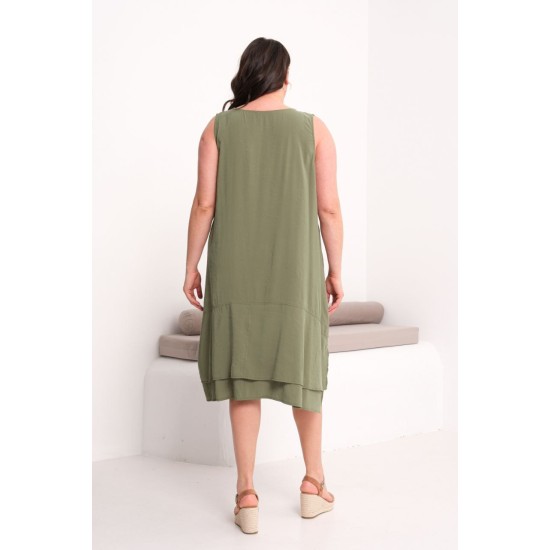 HAKİ ELBİSE MODAL KUMAŞ 185808