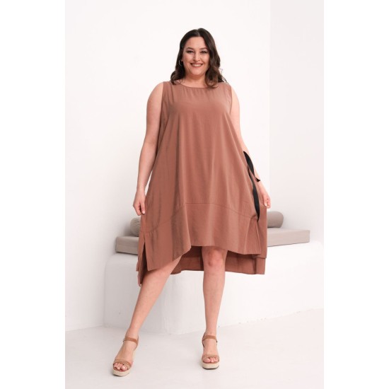 KAHVE ELBİSE MODAL KUMAŞ 185807