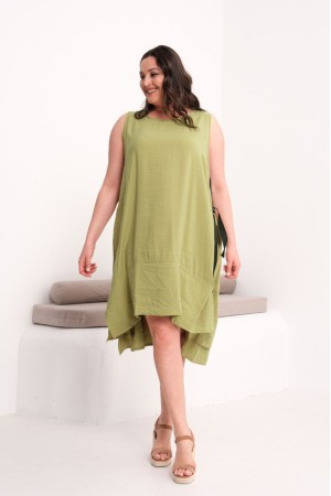 GREEN MODAL FABRIC DRESS – 185505 185805