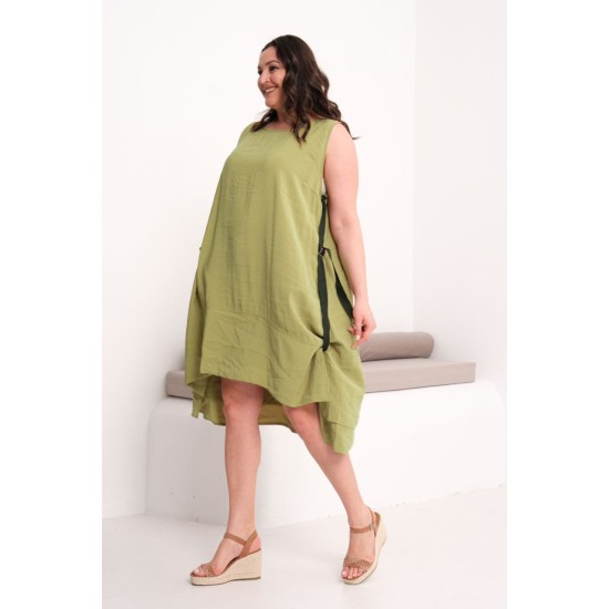 YEŞİL ELBİSE MODAL KUMAŞ 185805