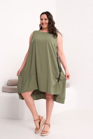 HAKİ ELBİSE MODAL KUMAŞ 185808