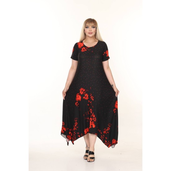 DESENLİ ELBİSE VİSKON KUMAŞ 185655