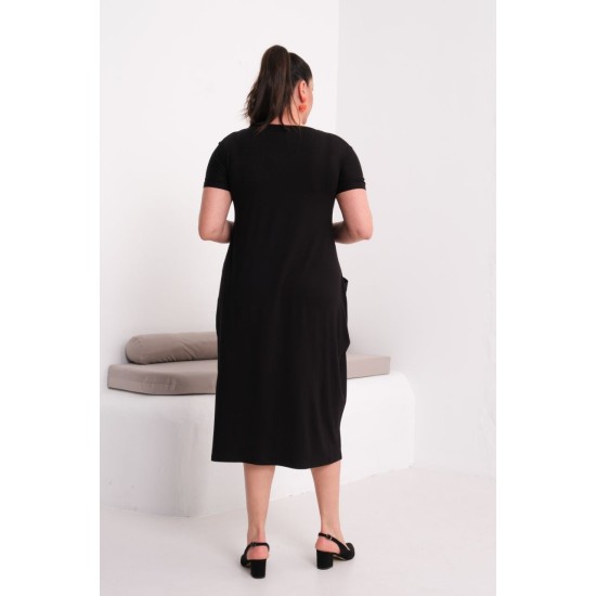 SİYAH ELBİSE VİSKON KUMAŞ 185811