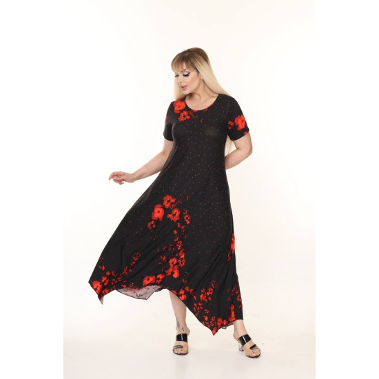 DESENLİ ELBİSE VİSKON KUMAŞ 185655