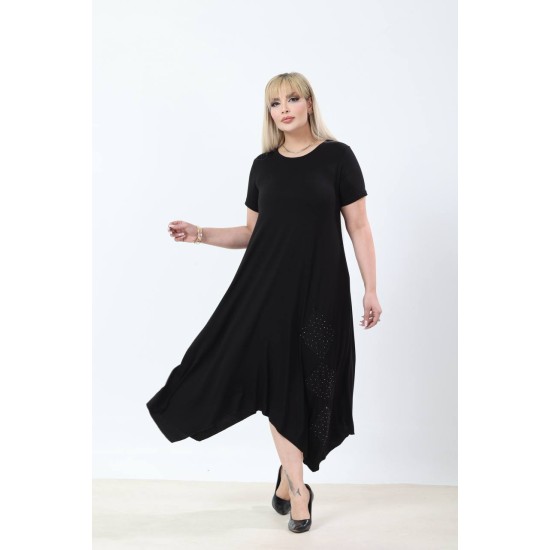 SİYAH ELBİSE VİSKON KUMAŞ 185657