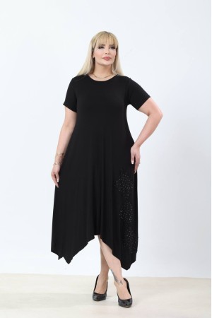 SİYAH ELBİSE VİSKON KUMAŞ 185657