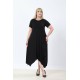 SİYAH ELBİSE VİSKON KUMAŞ 185657