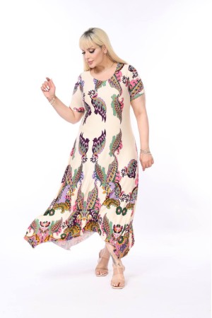 DESENLİ ELBİSE VİSKON KUMAŞ 185661