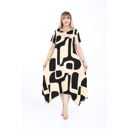 PATTERNED DRESS VISCOSE FABRIC 185663