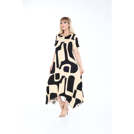 PATTERNED DRESS VISCOSE FABRIC 185663