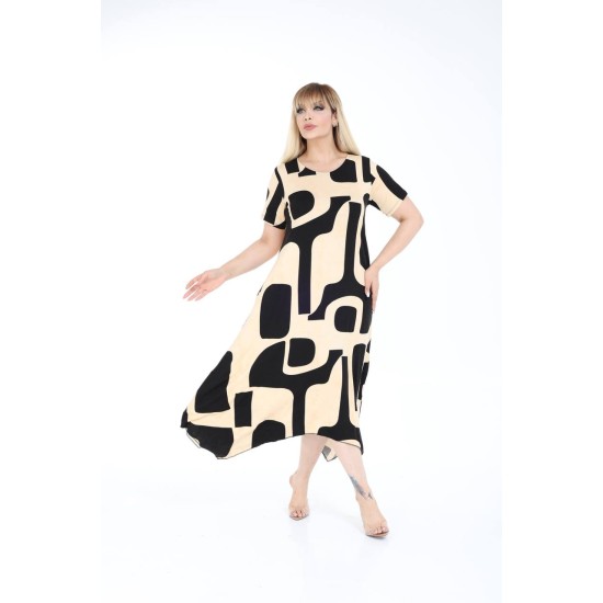 PATTERNED DRESS VISCOSE FABRIC 185663