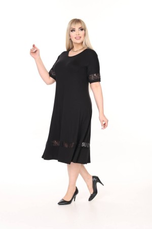 SİYAH ELBİSE VİSKON KUMAŞ 185667