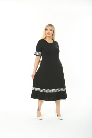 SİYAH ELBİSE VİSKON KUMAŞ 185668