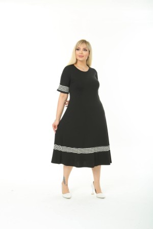 SİYAH ELBİSE VİSKON KUMAŞ 185668