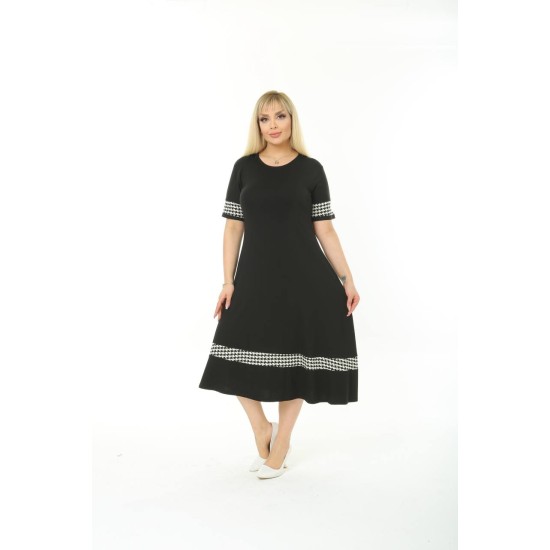 SİYAH ELBİSE VİSKON KUMAŞ 185668