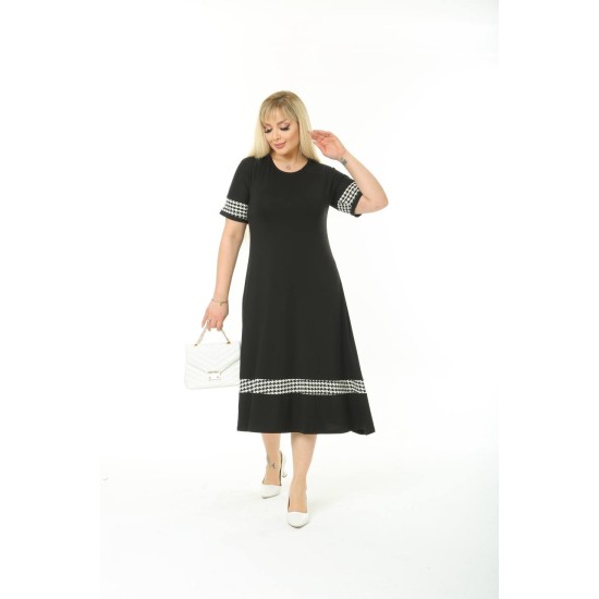 SİYAH ELBİSE VİSKON KUMAŞ 185668