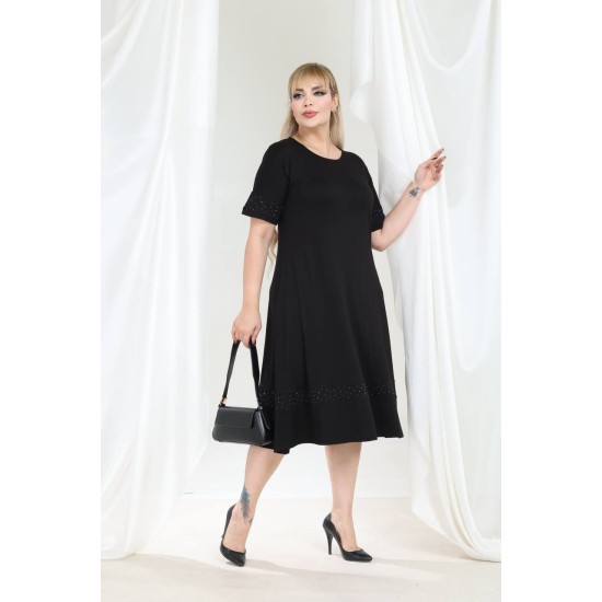 SİYAH ELBİSE VİSKON KUMAŞ 185669