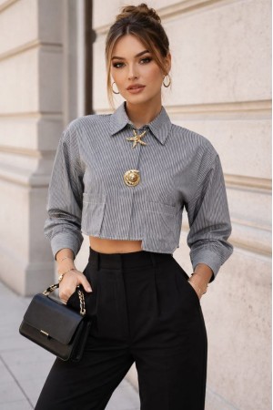 CROP GÖMLEK AKSESUAR DETAYLI 185923