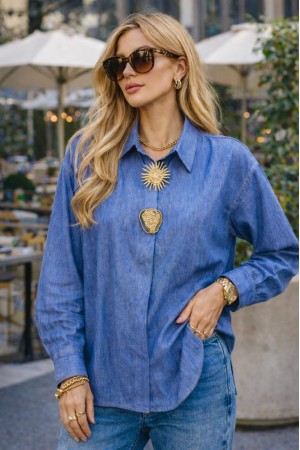 MAVİ GÖMLEK TENSEL KUMAŞ 185927