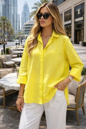 YIKAMALI PAMUK KETEN GÖMLEK 185930