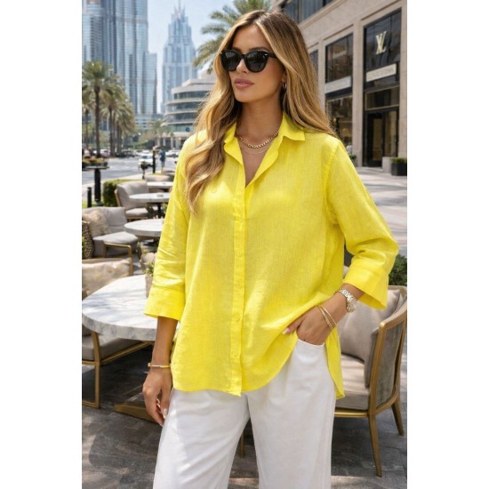 YIKAMALI PAMUK KETEN GÖMLEK 185930