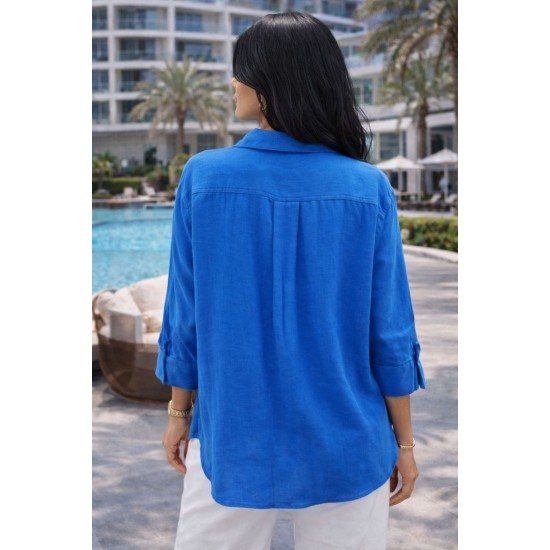 YIKAMALI PAMUK KETEN GÖMLEK 185931