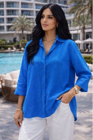 YIKAMALI PAMUK KETEN GÖMLEK 185931