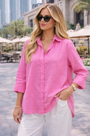 YIKAMALI PAMUK KETEN GÖMLEK 185933