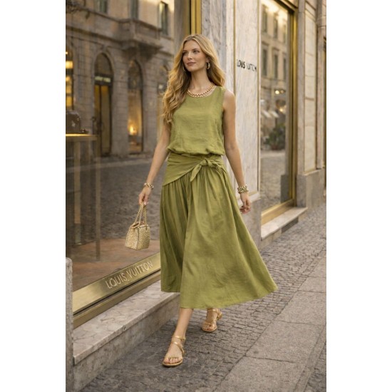 MODAL KUMAŞ ŞAL DETAYLI TAKIM 185936