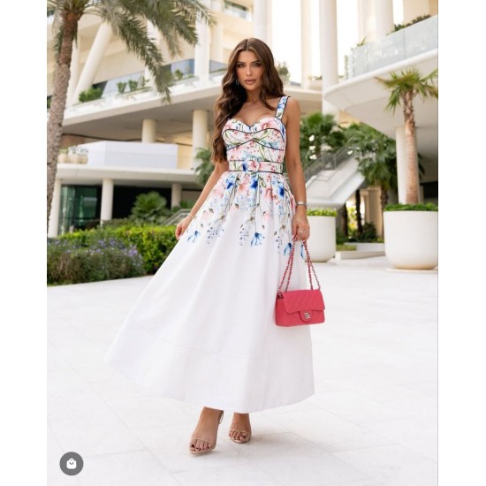 DESENLİ KREP ELBİSE 185939