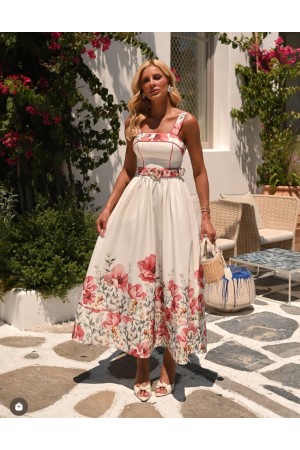 DESENLİ KREP ELBİSE 185940