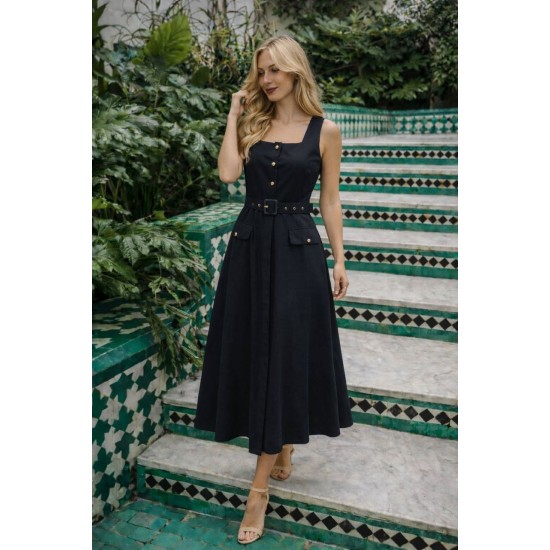 DESENLİ KREP ELBİSE 185939