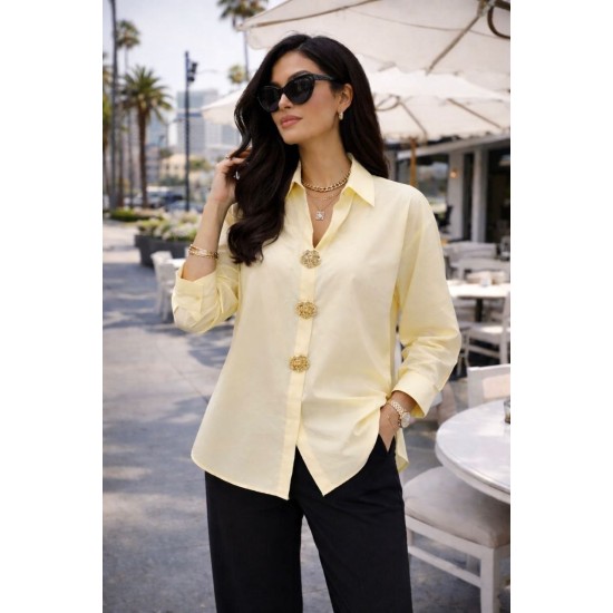 GOLD DÜĞME DETAYLI GÖMLEK 185945