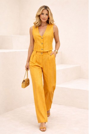 ÇİZGİLİ KUMAŞ YELEK TAKIM 185965