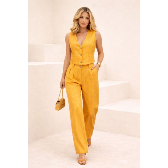 ÇİZGİLİ KUMAŞ YELEK TAKIM 185965