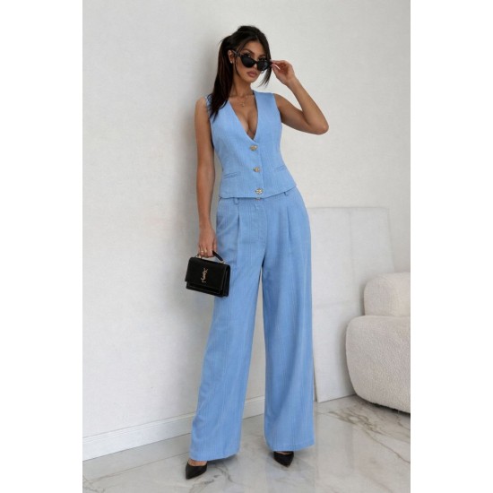 ÇİZGİLİ KUMAŞ YELEK TAKIM 185968