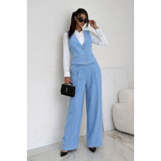 ÇİZGİLİ KUMAŞ YELEK TAKIM 185968