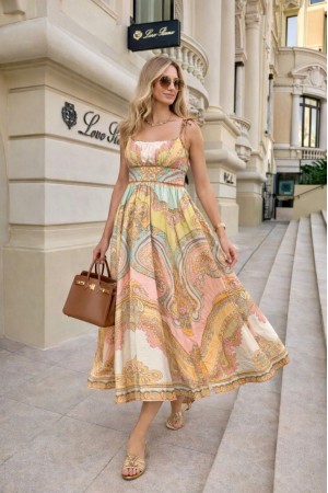 ZİMMERMAN KETEN KUMAŞ ELBİSE 185981