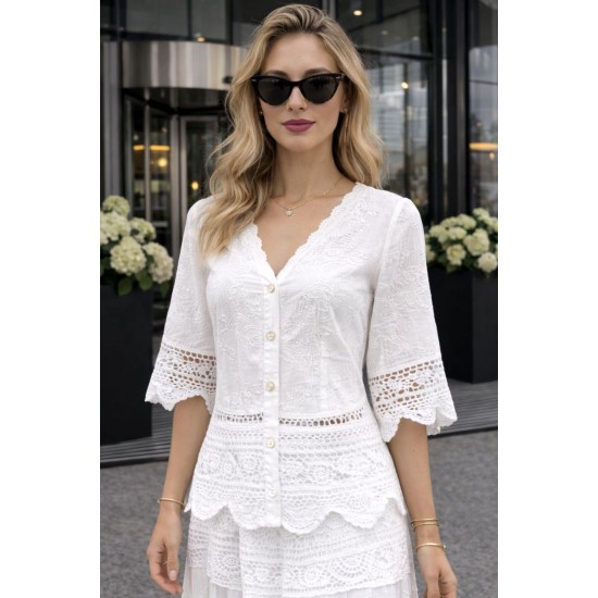 DANTEL NAKIŞ DETAYLI İTALYAN ETEK TAKIM 185983