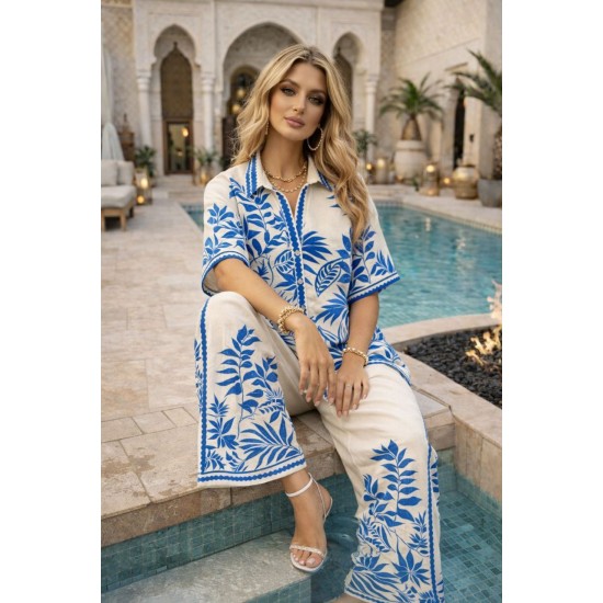 DESENLİ TAKIM KETEN KUMAŞ 185920