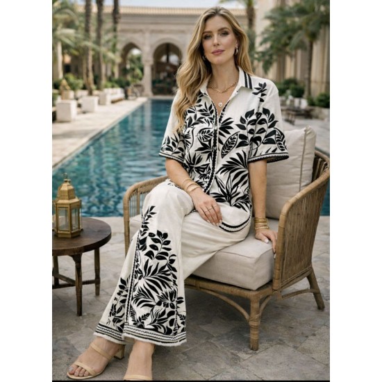 DESENLİ TAKIM KETEN KUMAŞ 185918