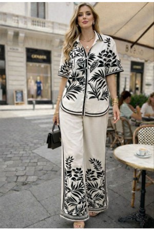 DESENLİ TAKIM KETEN KUMAŞ 185918