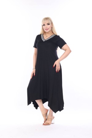 SİYAH ELBİSE VİSKON KUMAŞ 185686