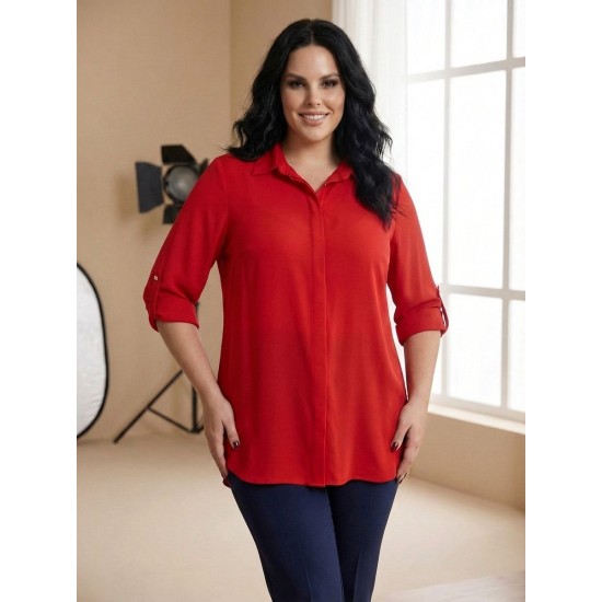 KIRMIZI GÖMLEK RAHAT KALIP 185718